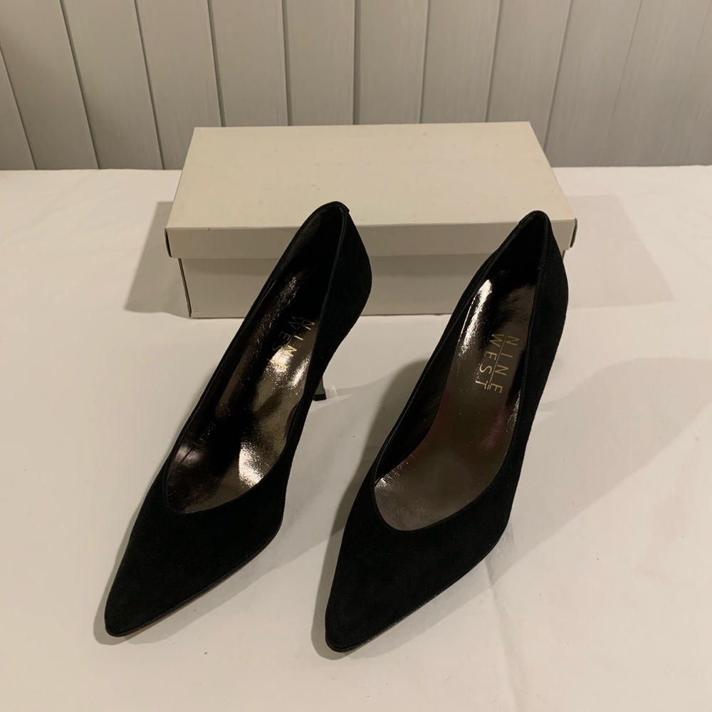 Nine West Black Suede Heel